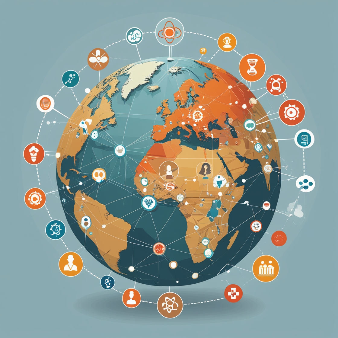 Interdisciplinary science globe